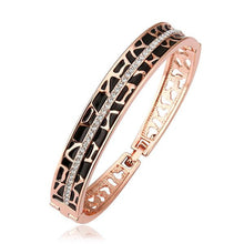 hot austrian crystal charms bangle hollow track women bracelet joyas hbz001 J4U66