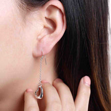 hot silver plated earing warm heart orecchini men jewelry J4U66