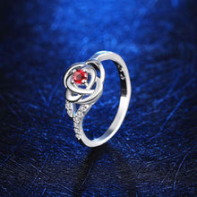 hot silver plated jewelry rings for women flowercore aliancas costume jewellery fspr01 J4U66