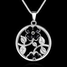 hot silver statement necklace round flowercollares jewelry display smtn77 J4U66