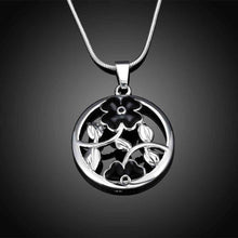 hot silver statement necklace round flowercollares jewelry display smtn77 J4U66