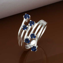 silver engagement rings meteor insets opal diy hbr005 J4U66
