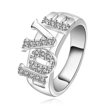 silver engagement rings love words up and down aneis hbr0 J4U66