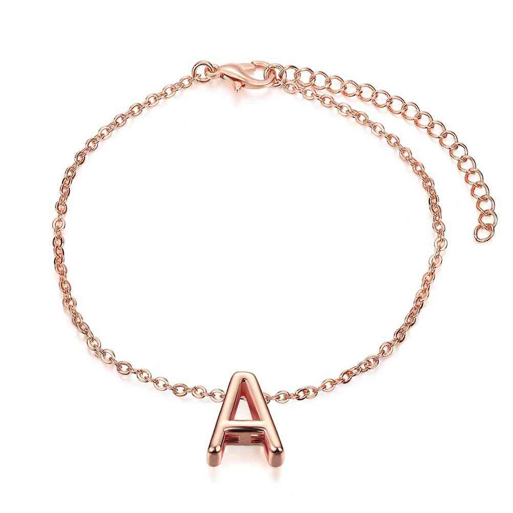 silver bracelets bangles letter a pulseras hombre jewerly accessories knwh002 J4U66
