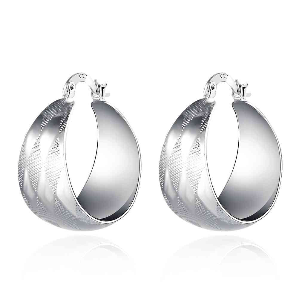 silver plated earing broadside clip cuff charms smte713 J4U66