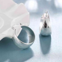silver plated earing broadside clip cuff charms smte713 J4U66