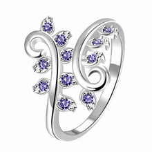 silver plated engagement ring confusion of the willow aneis wedding decoration J4U66