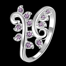 silver plated engagement ring confusion of the willow aneis wedding decoration J4U66