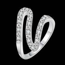 silver plated ring ribbon shaped aliancassmtr J4U66