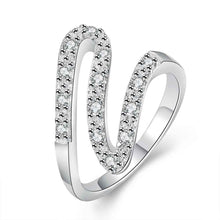 silver plated ring ribbon shaped aliancassmtr J4U66