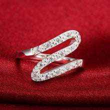 silver plated ring ribbon shaped aliancassmtr J4U66