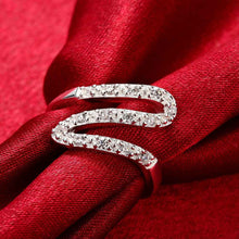 silver plated ring ribbon shaped aliancassmtr J4U66