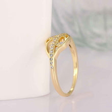 18k real gold plated rings for women insets a transverse anel masculino oso skgr0 J4U66