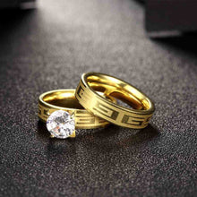 titanium steel wedding ring smooth printing aneis tsgr00 J4U66