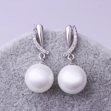silverclip on earrings for women beads imitation pearl stud cufflinks 100 hand madeball hbe22 J4U66