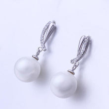 silverclip on earrings for women beads imitation pearl stud cufflinks 100 hand madeball hbe22 J4U66
