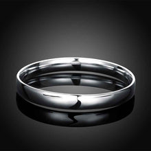 silver friendship bangle glossy oval women bracelet 100 hand madeball smtb1 J4U66