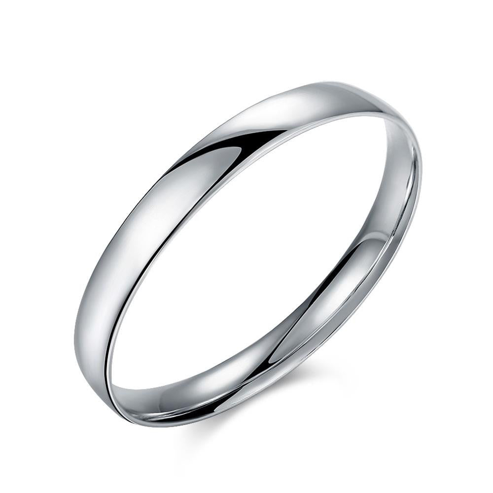 silver friendship bangle glossy oval women bracelet 100 hand madeball smtb1 J4U66