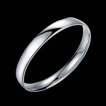silver friendship bangle glossy oval women bracelet 100 hand madeball smtb1 J4U66