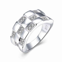 silver plated rings for men square anel collier plastron smtr01 J4U66