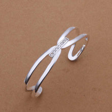 silver bangles women bracelet smtb12 J4U66