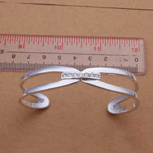 silver bangles women bracelet smtb12 J4U66