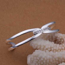 silver bangles women bracelet smtb12 J4U66