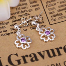silver earing flower oorbellen prices in euros hbe35 J4U66