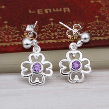 silver earing flower oorbellen prices in euros hbe35 J4U66