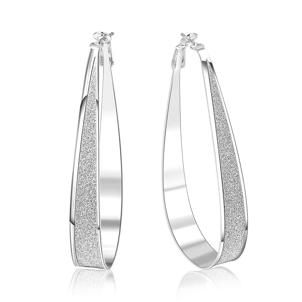 silver earing u hoop hoop earcuff love hbe201 J4U66