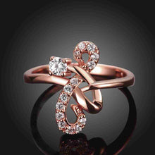 18k gold plated rings for men crystal connection anillos charms J4U66