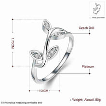 18k gold plated wedding ring leaves sprout ring men sport J4U66