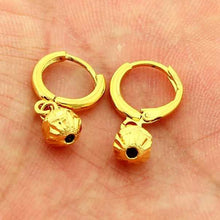 24k gold plated earings bell stud cuff floating charms yhde00 J4U66