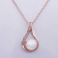 austrian crystal necklace men pink round pearcollares joyas J4U66