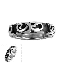 maya stainless steel wedding ring engraved texture anel feminino elegant hbr117 J4U66
