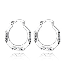 silver plated earings sculptured shape clip brinco jewelry european style smte2 J4U66