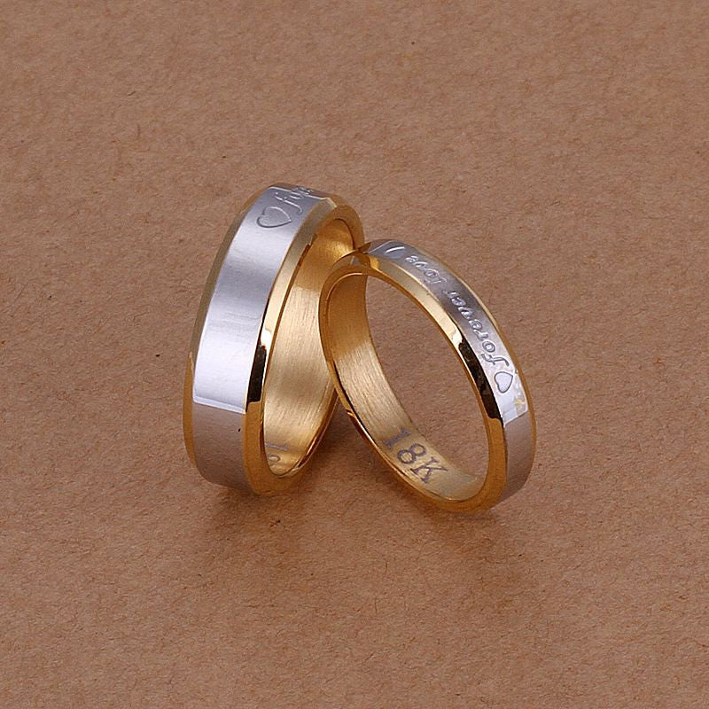 silver plated jewelry sets forever love rings 100 hand madeball J4U66