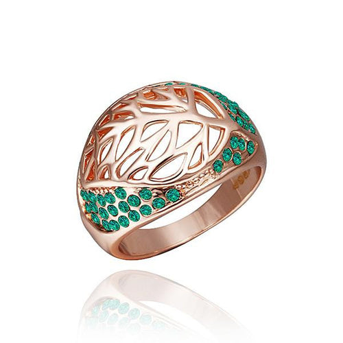 acessorios para mulher rings for women leaf blue bague horloge hbr25 J4U66