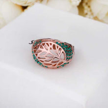 acessorios para mulher rings for women leaf blue bague horloge hbr25 J4U66