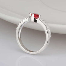 silver wedding ring austria crystal bague summer jewelry hbr00 J4U66