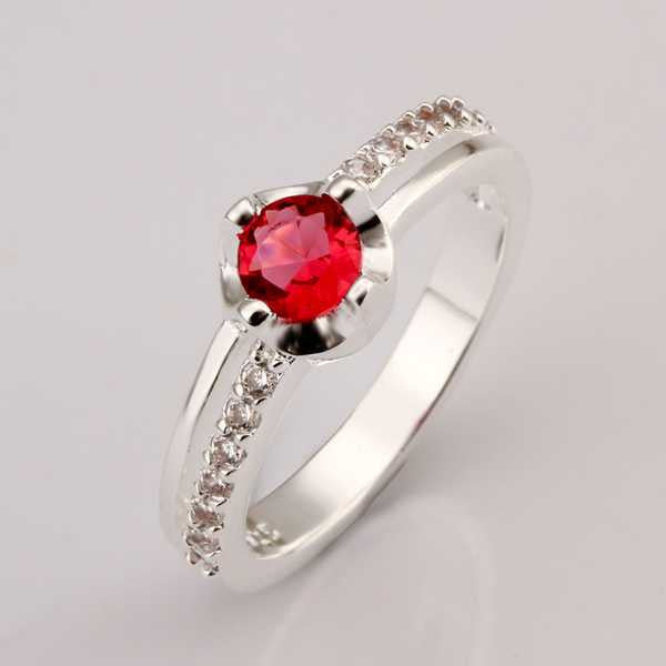 silver wedding ring austria crystal bague summer jewelry hbr00 J4U66