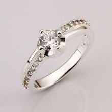 silver wedding ring austria crystal bague summer jewelry hbr00 J4U66