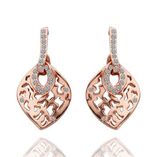 austrian crystal earrings for women yellow hollow stud earrings orecchini love hbe141 J4U66