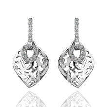 austrian crystal earrings for women yellow hollow stud earrings orecchini love hbe141 J4U66