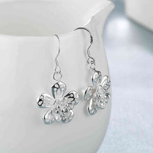 silver earrings flower orecchini jewellery smte4 J4U66