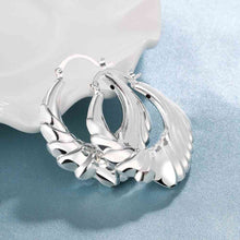 beautiful silver earring twill coil clip cufflinks wedding smte705 J4U66