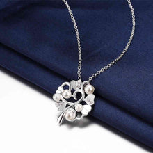 beautiful silver necklace flowerclustercolar vintage bijoux women smtn7 J4U66