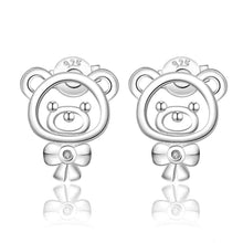 beautiful silver plated earing inlaid stone dolphin stud earcuff collier plastron femme hbe13 J4U66