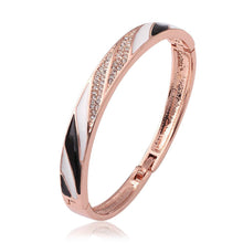 austrian crystal charms bangle diagonal lines women bracelet joias hbz00 J4U66