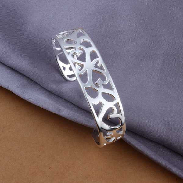 silver bracelet bangle kelp women wedding bracelet collier plastron femme smtb12 J4U66